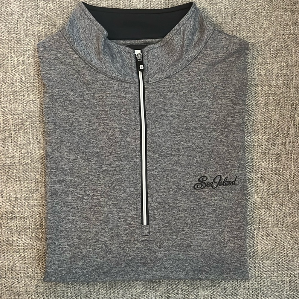 FootJoy Grey pullover vest quarter zip